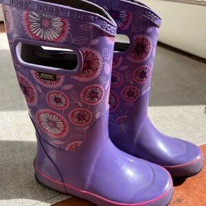 Bogs rain boots -13 girls